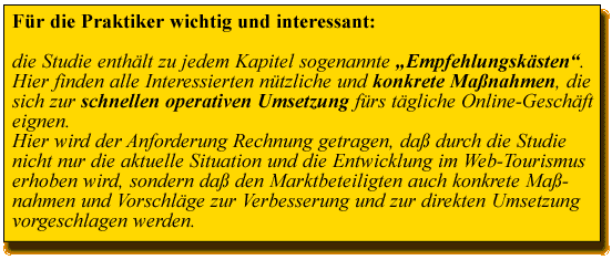 Empfehlungen für Praktiker Empfehlungen für Praktiker